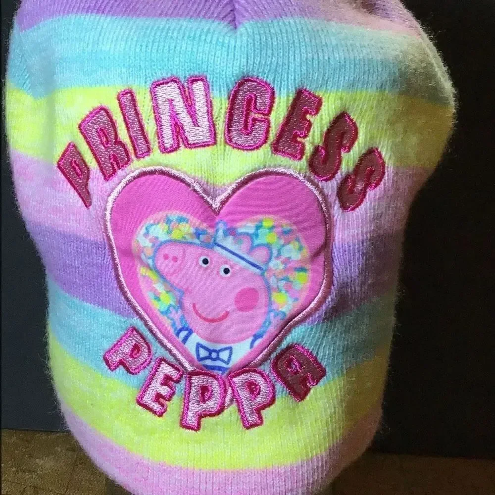 Peppa pig knit cap size 2t-5t